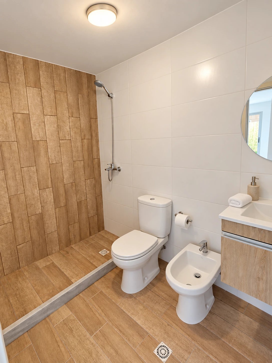 Apolo II, baño con ducha