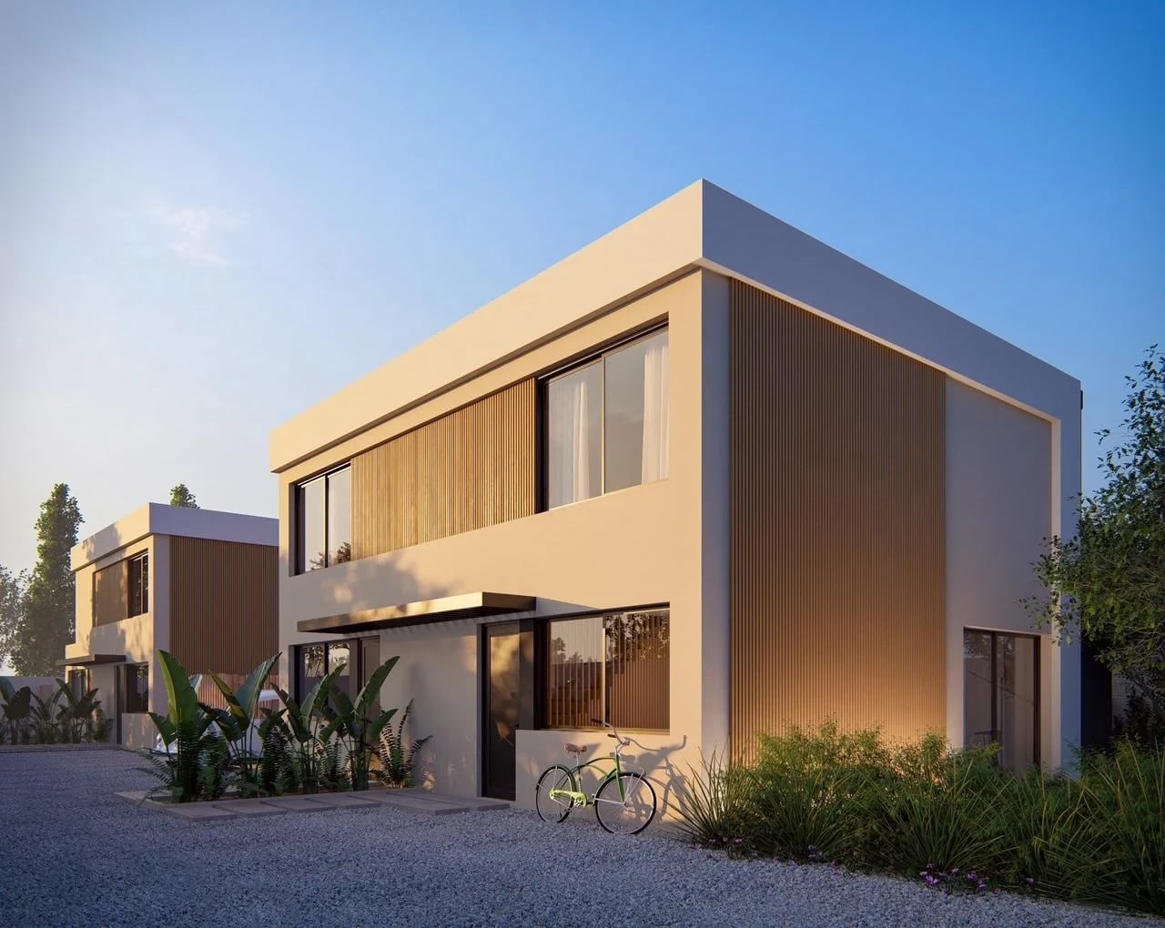 Render exterior de la tipología compartida por Apolo III, IV y V