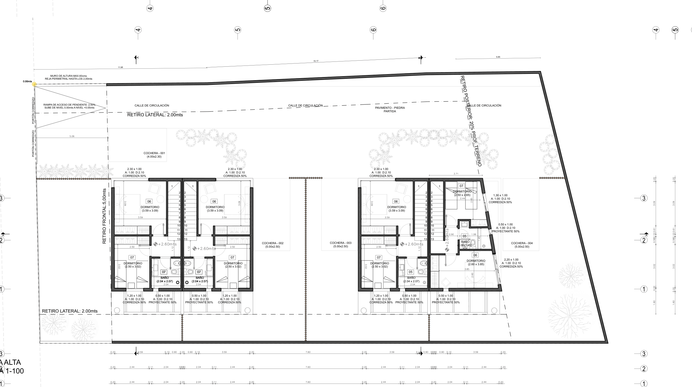 Apolo 3, planta alta del plano aportado