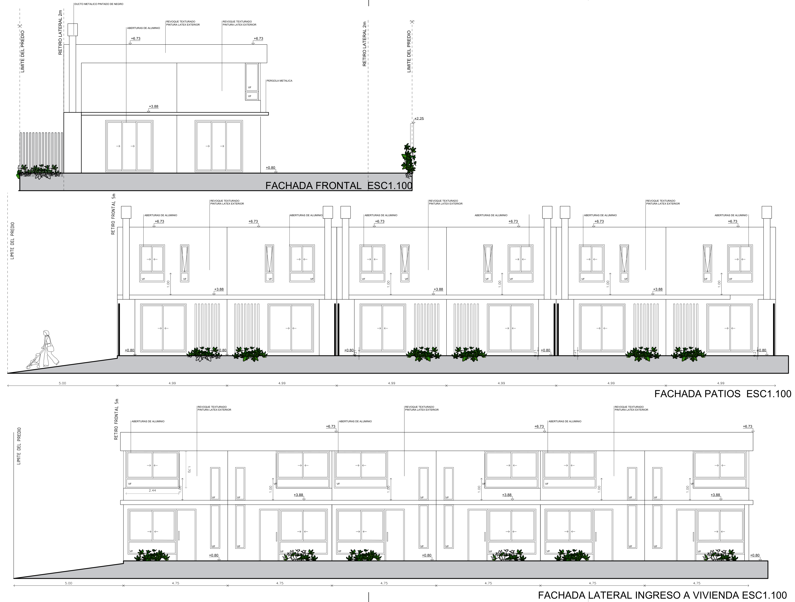 Apolo VI, fachadas y expresión exterior del anteproyecto