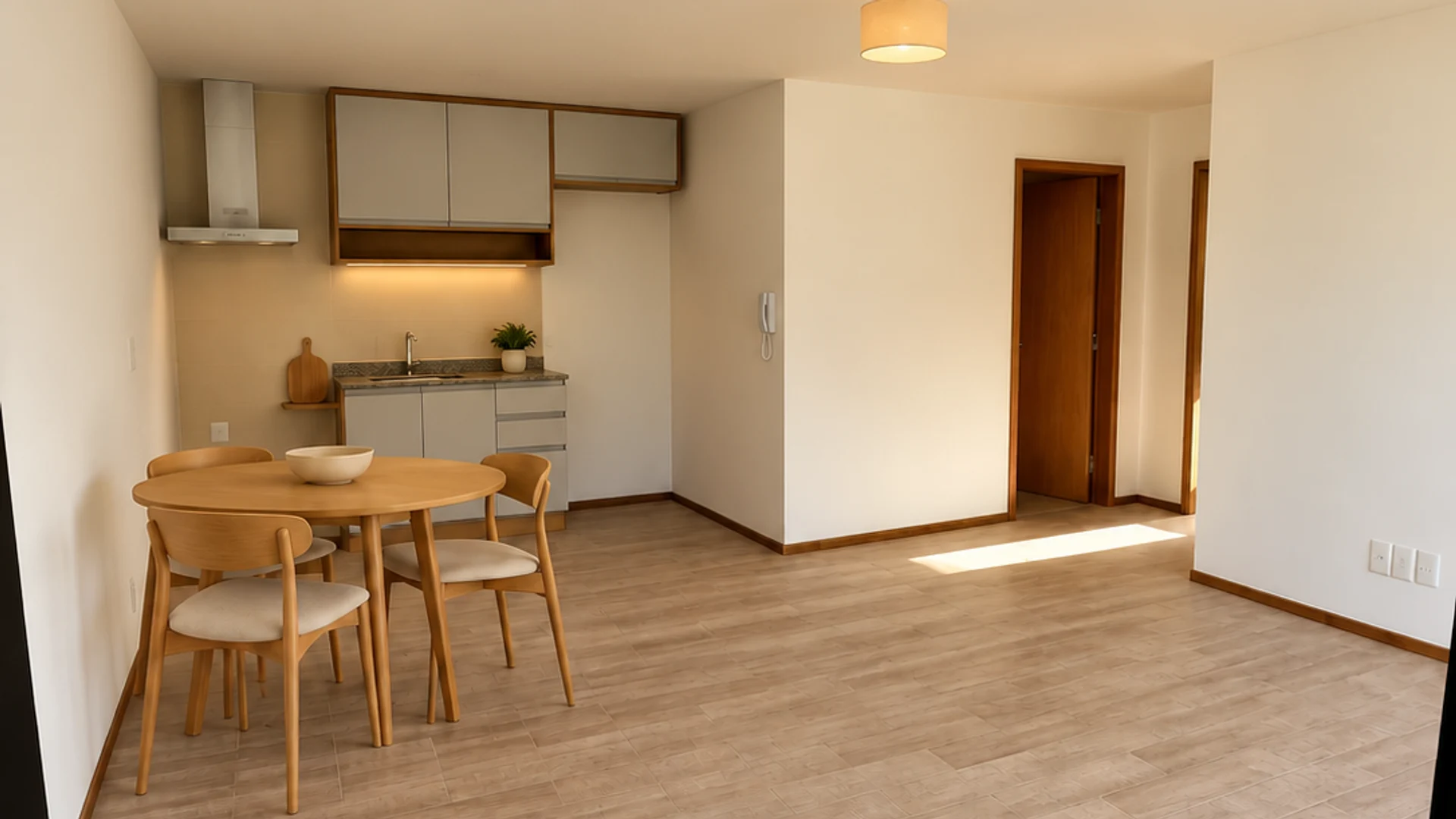 Apolo I, cocina y comedor integrados