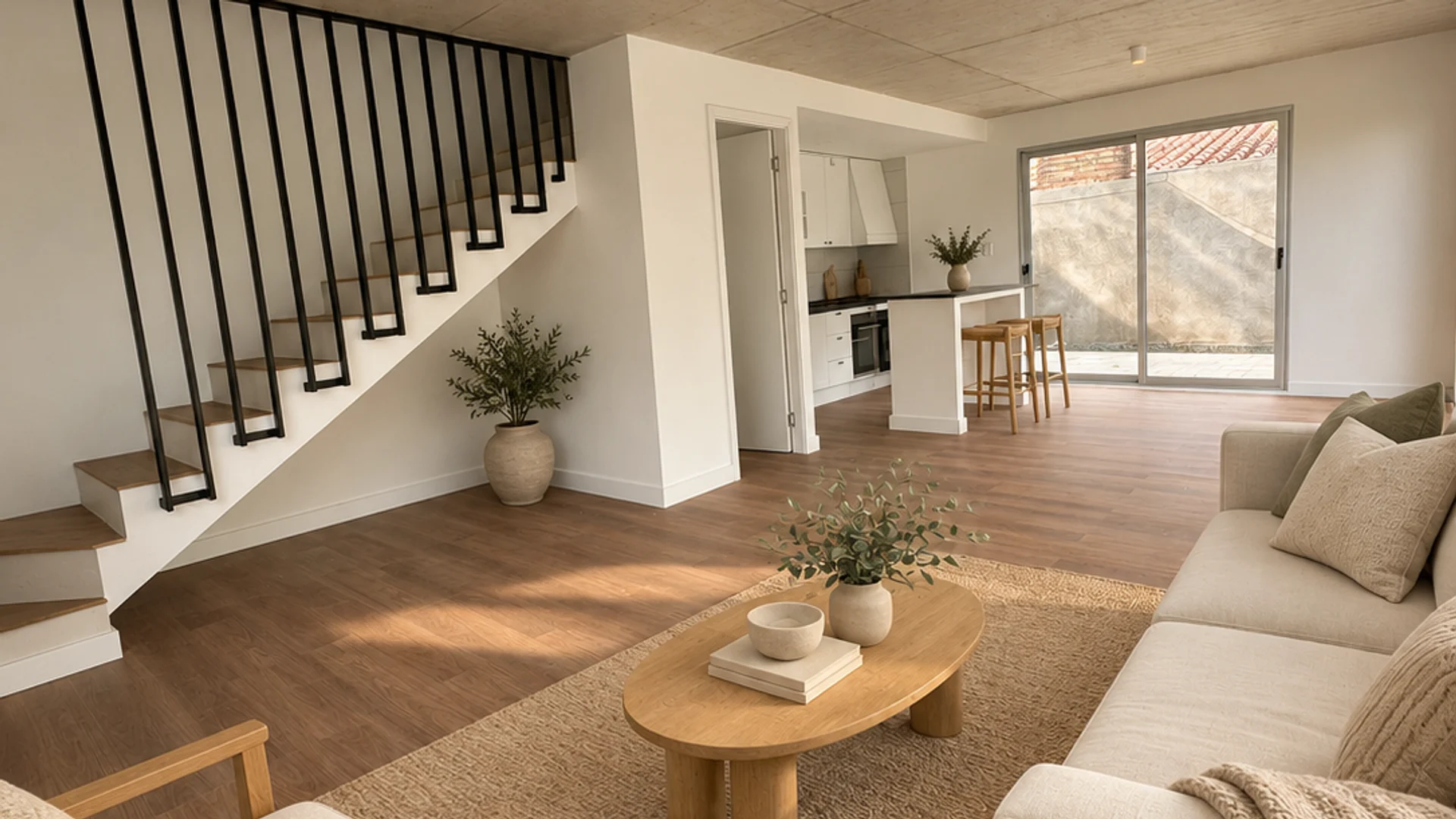 Apolo III, living y escalera